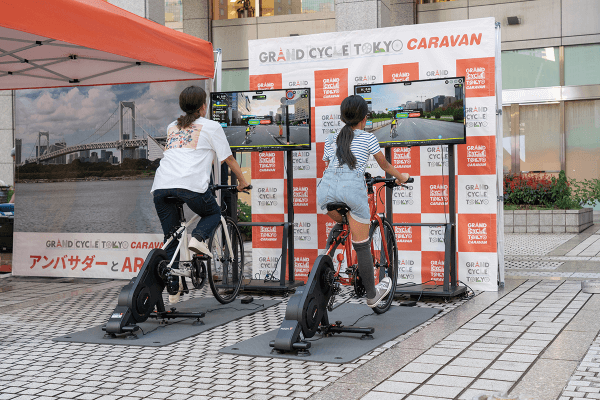 バーチャルサイクリング体験画像